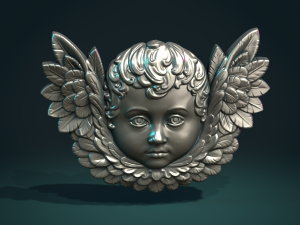 Cherub Relief i Modelo de impresión 3D