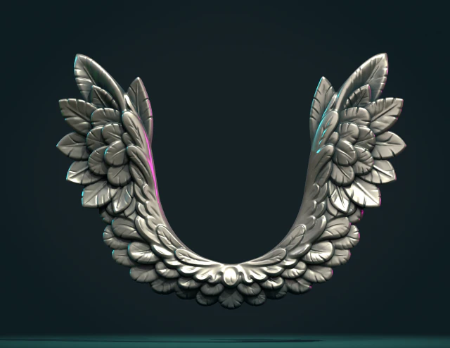 Relieve de alas Modelo de impresión 3D .c4d .max .obj .3ds .fbx .stl .blend 