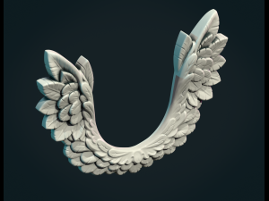 Wings Relief Model Cetak 3D