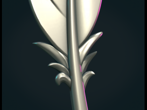 Stylized Feather 3D-Druckmodell