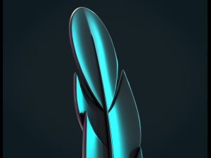 Stylized Feather 3D-Druckmodell