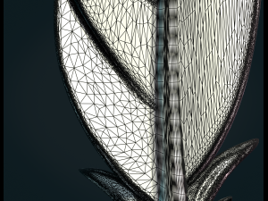 Stylized Feather 3D-Druckmodell