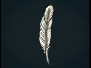 Feather txt 3D Print Model