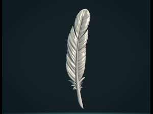 Feather txt 3D Baskı Modeli