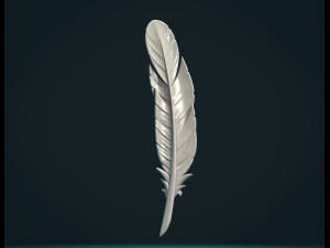 Feather txt 3D Baskı Modeli