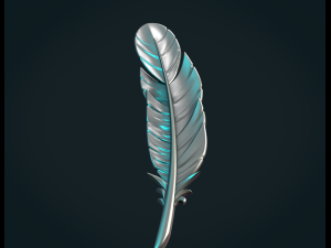 Feather txt 3D Baskı Modeli