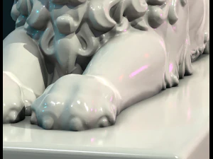 Lion Sculpture 3D Print Model
