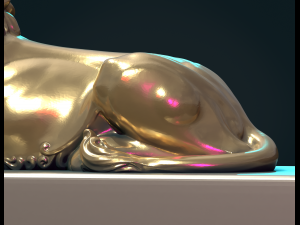 Lion Sculpture Modelo de Impressão 3D