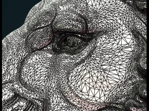 Lion Sculpture 3D Print Model
