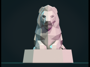 Lion Sculpture LP 3D 打印模型