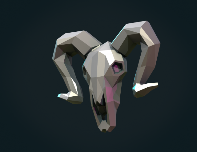Goat Head LP Modelo de impresión 3D .c4d .max .obj .3ds .fbx .stl .blend 