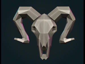 Cabeza de cabra LP Modelo de impresión 3D