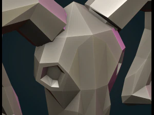 Cabeza de cabra LP Modelo de impresión 3D