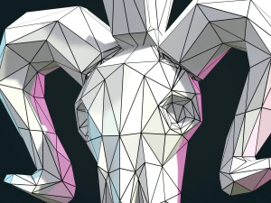 Cabeza de cabra LP Modelo de impresión 3D