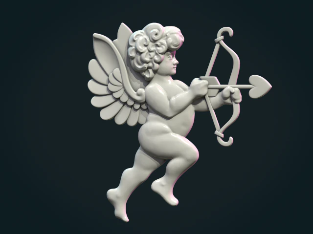 Cupido Querubim Modelo de Impressão 3D .c4d .max .obj .3ds .fbx .stl .blend 