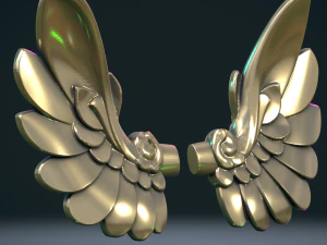 Stylized Wings 3D Print Model