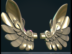 Stylized Wings Modelo de impresión 3D