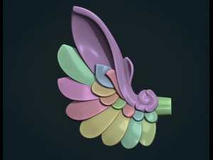 Stylized Wings 3D Print Model