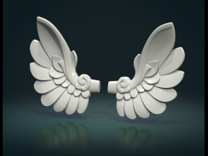 Stylized Wings Modelo de impresión 3D