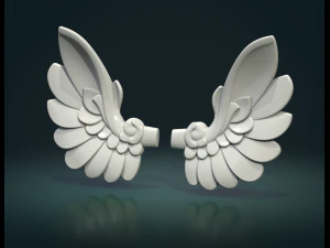Stylized Wings 3D Print Model