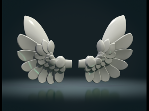 Stylized Wings Modelo de impresión 3D