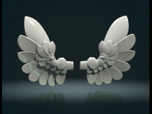 Stylized Wings 3D Print Model