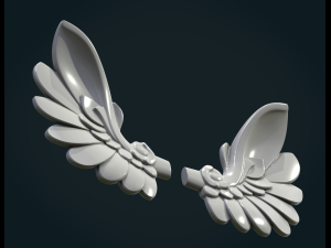 Stylized Wings Modelo de impresión 3D
