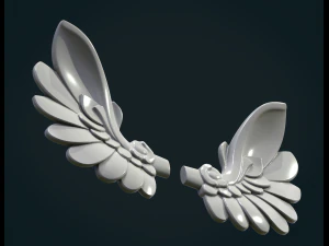 Stylized Wings 3D Print Model