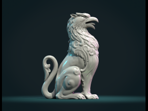 Griffon Sculpture Modelo de impresión 3D