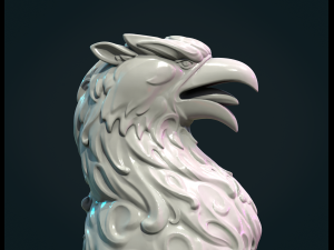 Griffon Sculpture Modelo de impresión 3D