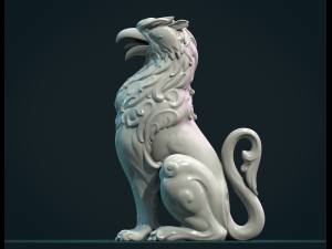 Griffon Sculpture Modelo de impresión 3D