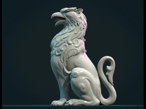 Escultura de grifo Modelo de impresión 3D