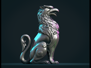 Griffon Sculpture Modelo de impresión 3D