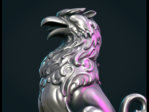 Griffon Sculpture Modelo de impresión 3D