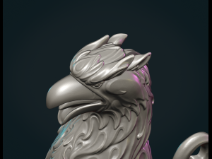 Griffon Sculpture Modelo de impresión 3D