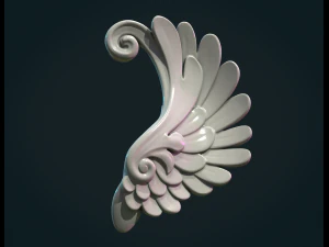 Stylized Wing 3D Print Model