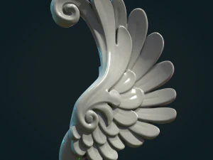 Stylized Wing 3D Print Model