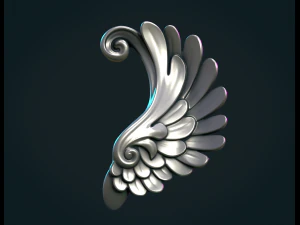 Stylized Wing 3D Print Model