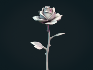 Rose Flower 3Dプリントモデル