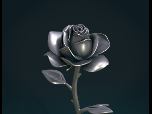 Rose Flower 3Dプリントモデル