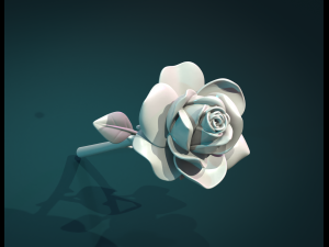 Rose Flower 3Dプリントモデル