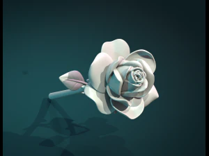 Rose Flower 3D Print Model