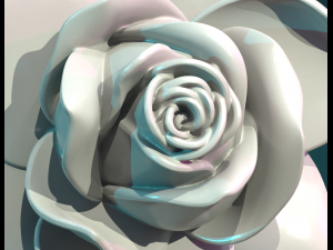 Rose Flower 3Dプリントモデル