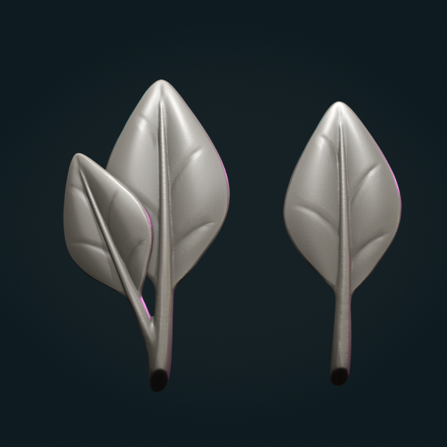 Leaves 3D 打印模型 .c4d .max .obj .3ds .fbx .stl .blend 