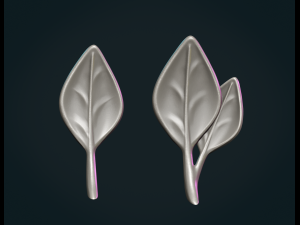 Leaves 3D 打印模型