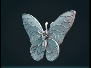Butterfly 3D 打印模型