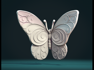 Butterfly W 3D Print Model