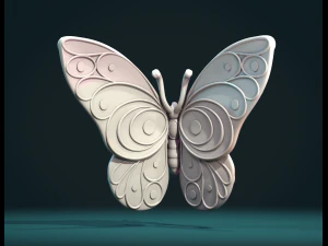 Butterfly W 3D Print Model