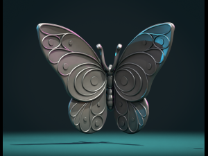 Butterfly W 3D Baskı Modeli