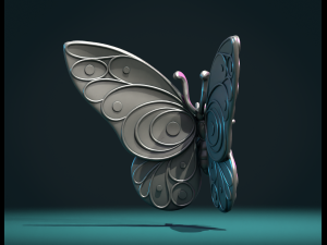 Butterfly W 3D Baskı Modeli